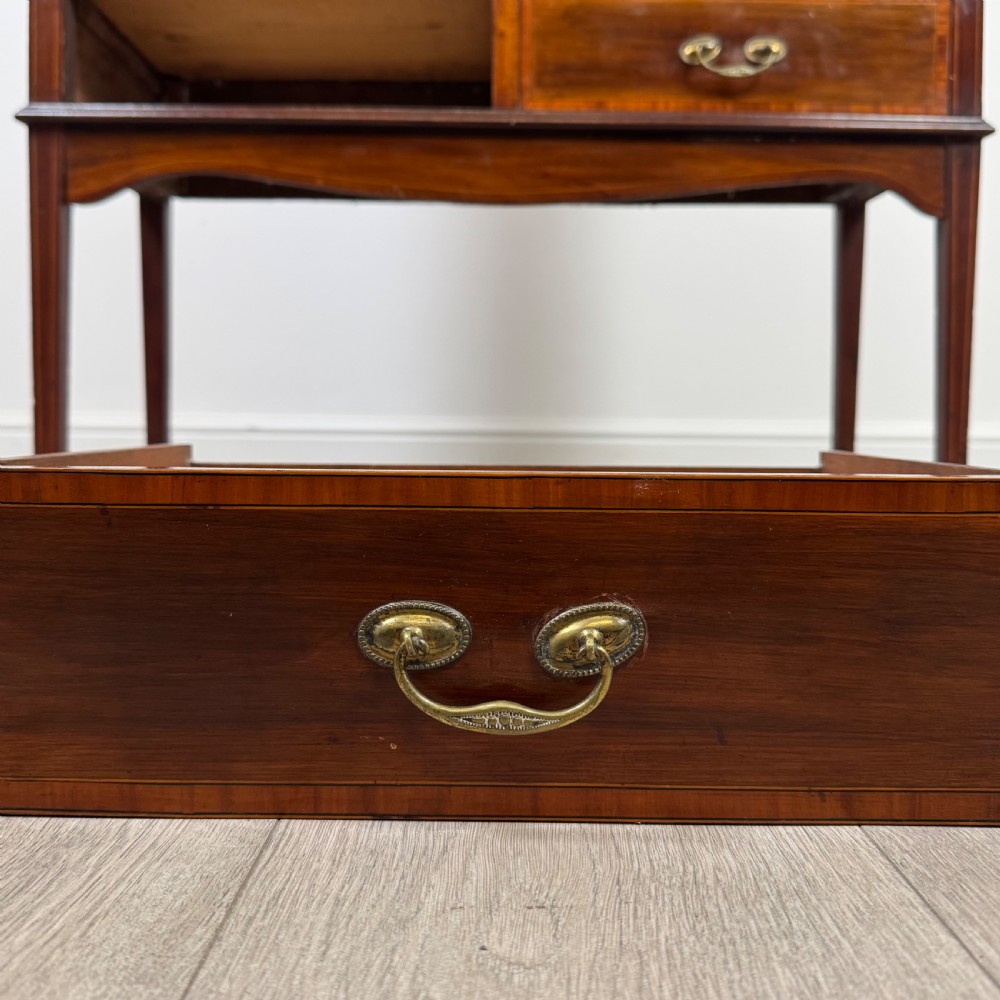 Antique 20th Century Inlaid Display Cabinet In Mahogany  View XIII