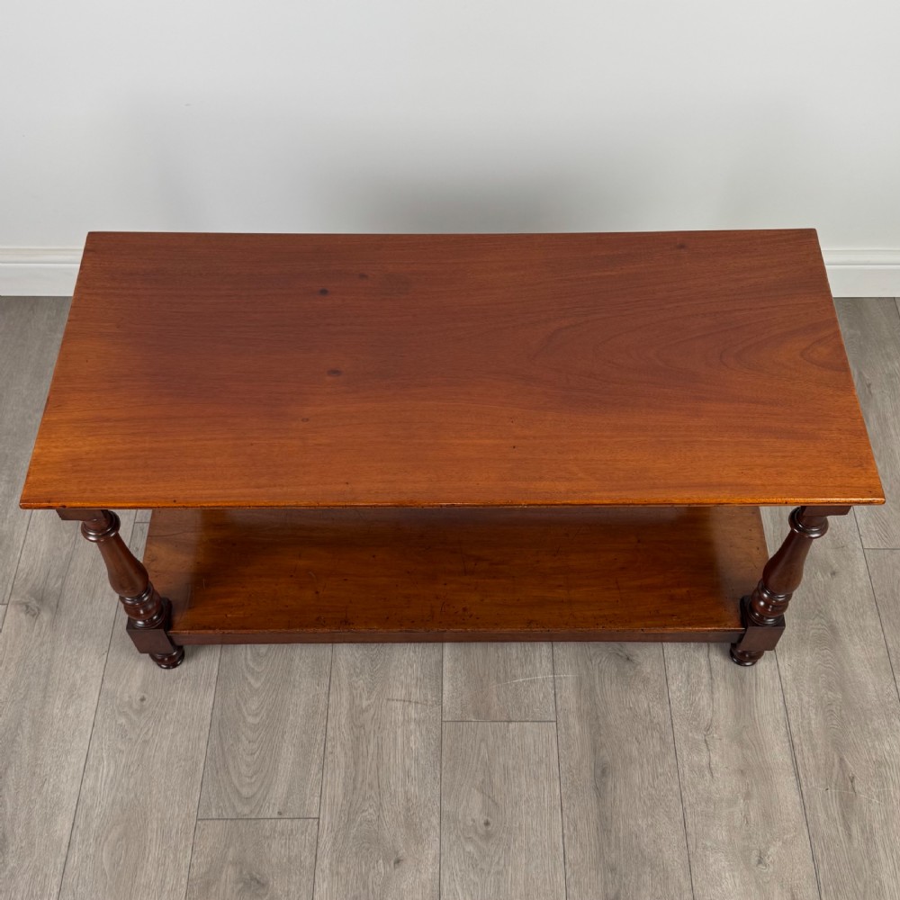 Antique 19th Century Good Quality Coffee Table In Mahogany  View IX