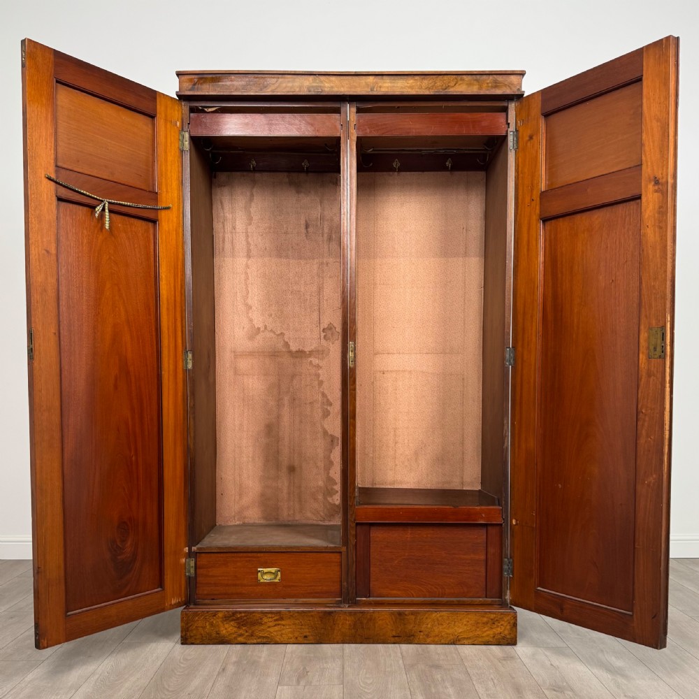Antique 19th Century Fine Quality Burr Walnut Wardrobe  View II