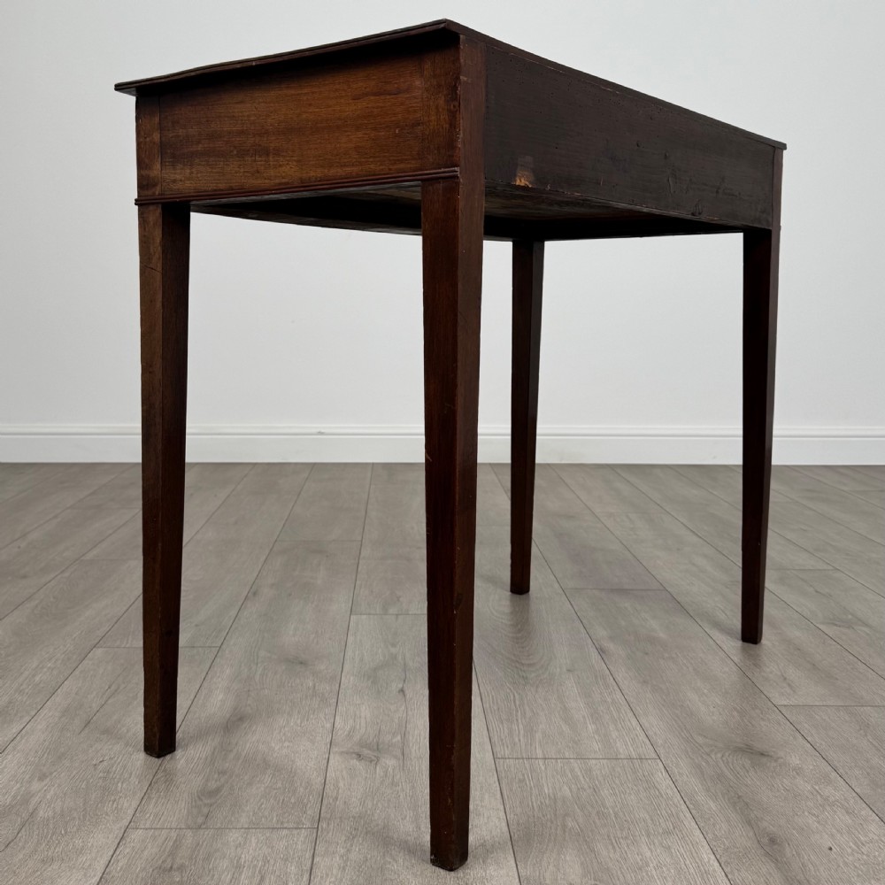  Antique 19th Century Bow Front Writing Table In Mahogany  View IV