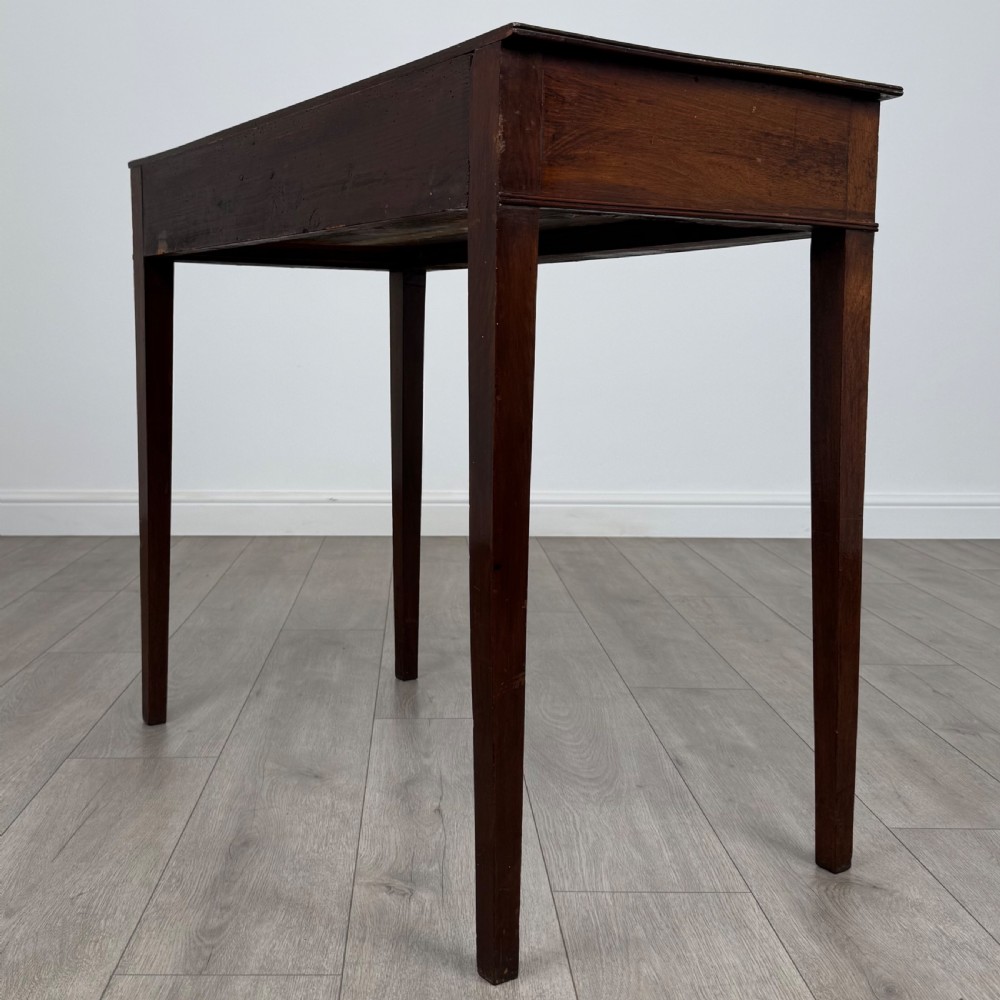  Antique 19th Century Bow Front Writing Table In Mahogany  View VI