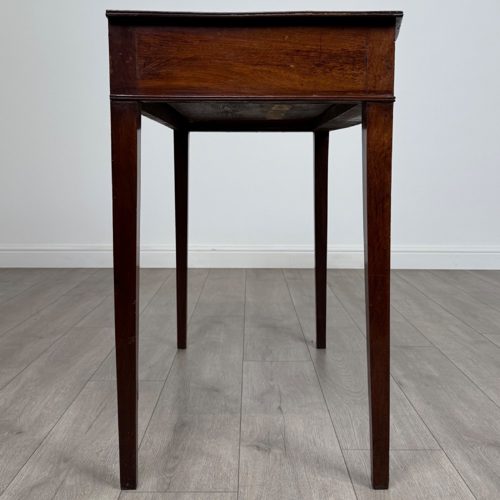  Antique 19th Century Bow Front Writing Table In Mahogany  View VII