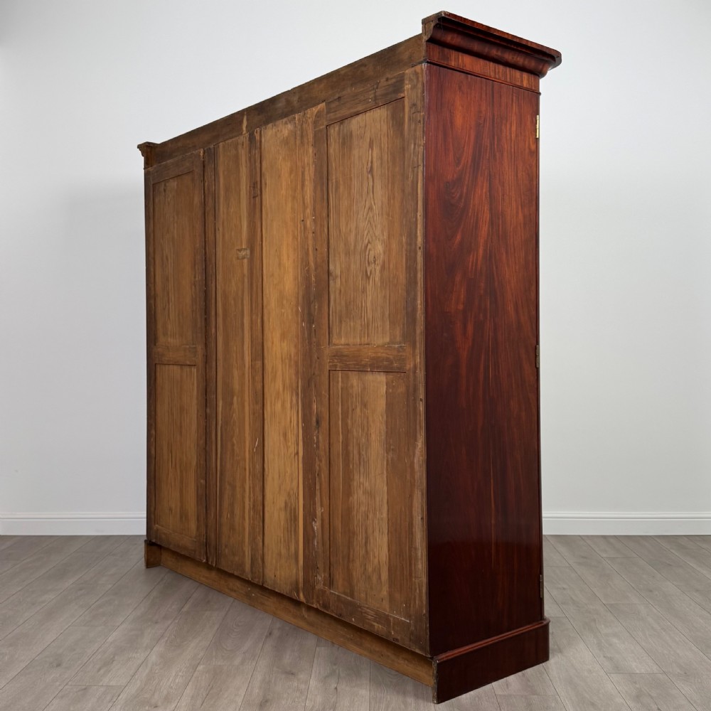  Antique 19th Century Fine Quality Wardrobe In Mahogany  View VIII