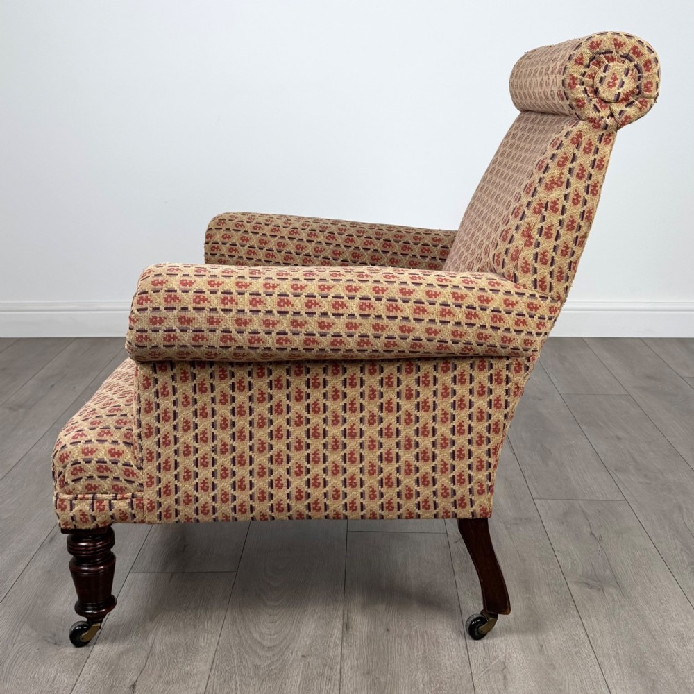 Antique 19th Century Good Quality Armchair In Mahogany  View II