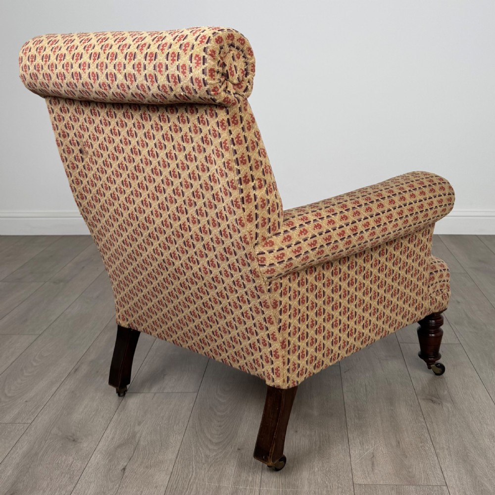 Antique 19th Century Good Quality Armchair In Mahogany  View V