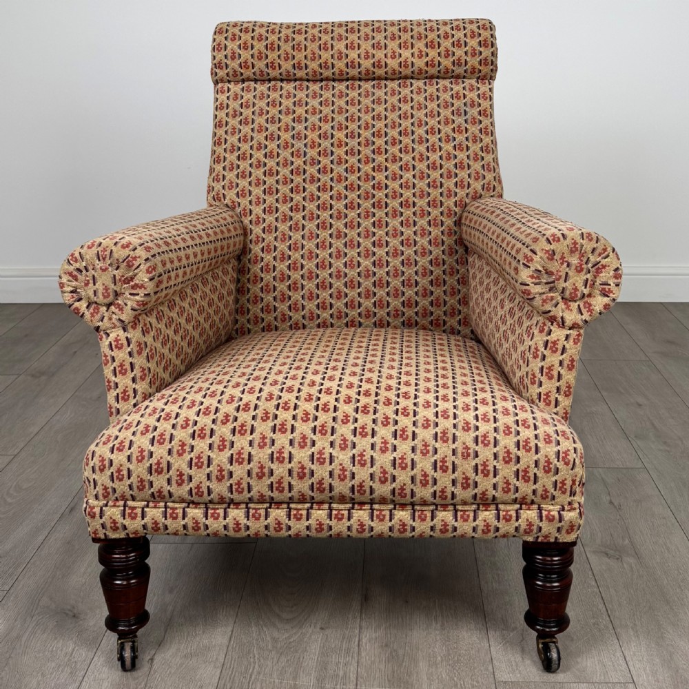Antique 19th Century Good Quality Armchair In Mahogany  View VIII