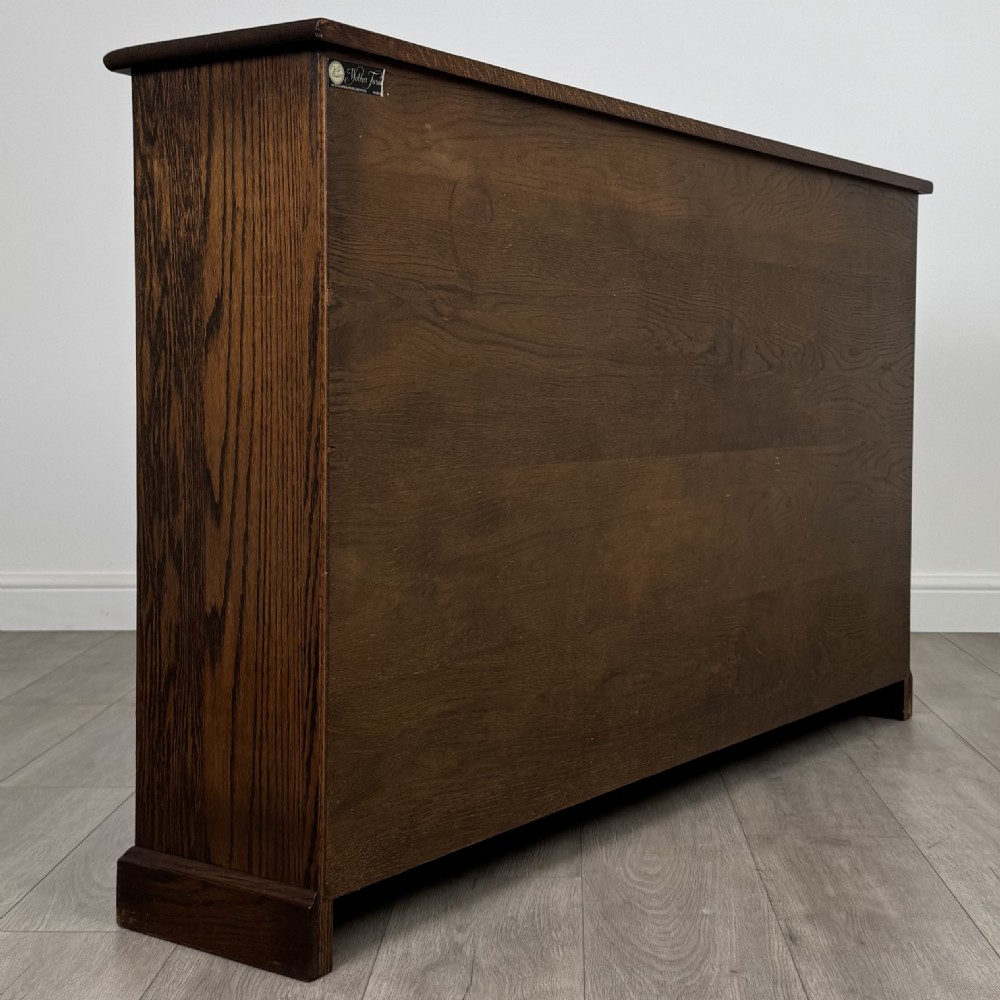  Vintage 20th Century Fine Quality Bookcase In Oak View VI