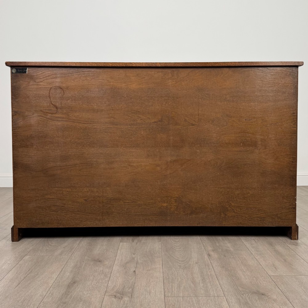  Vintage 20th Century Fine Quality Bookcase In Oak View VII