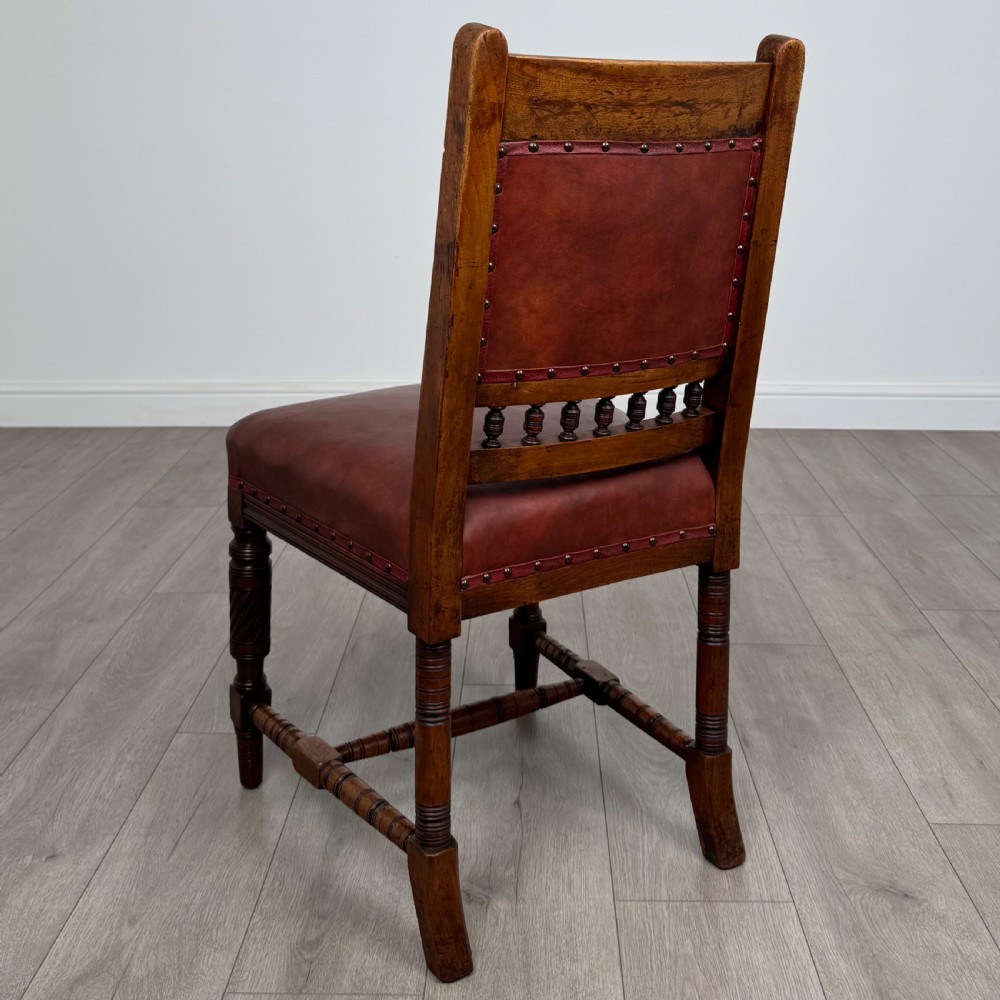 Antique 19th Century Set Of 6 Walnut Dining Chairs  View III
