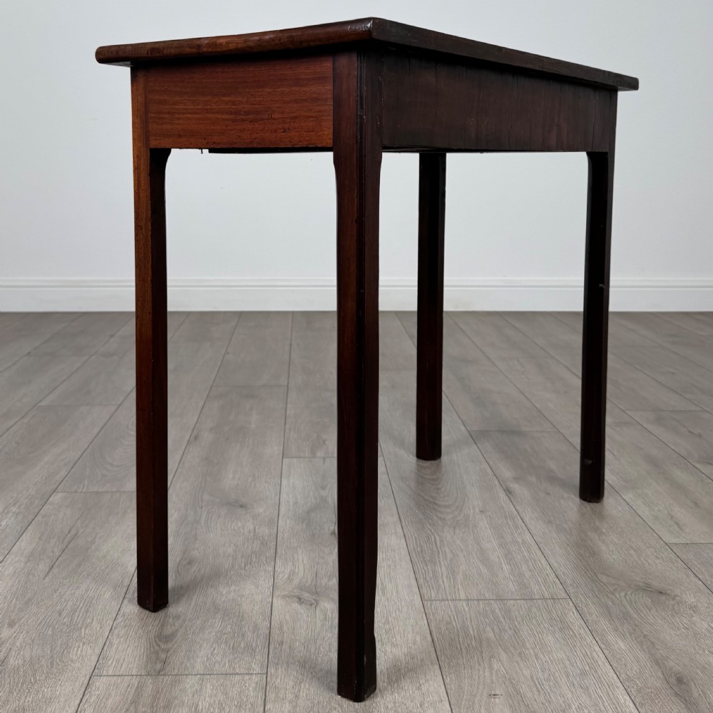 Antique 18th Century Good Quality Writing Table In Mahogany  View IV