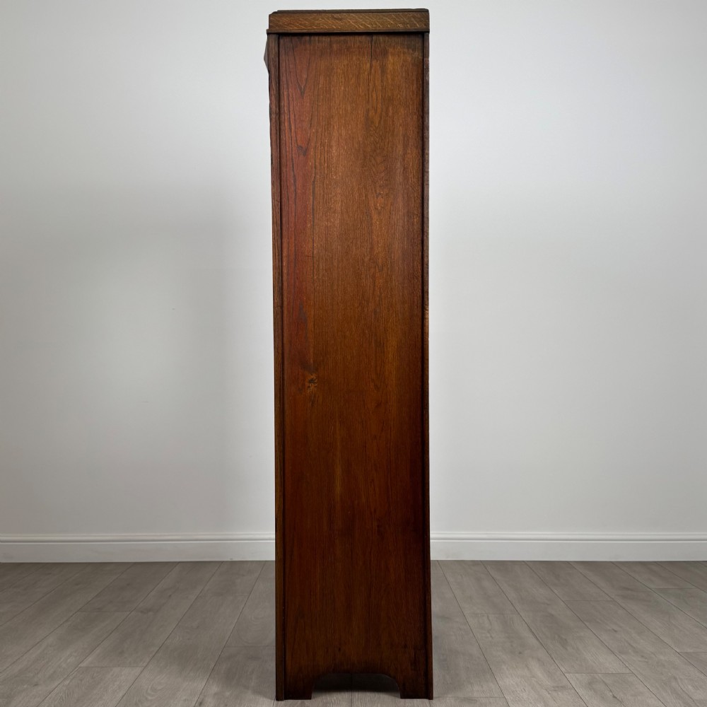 Antique 20th Century Good Quality Small Oak Wardrobe  View IV