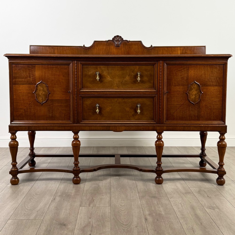 Antique 20th Century Jacobean Revival Style Sideboard 