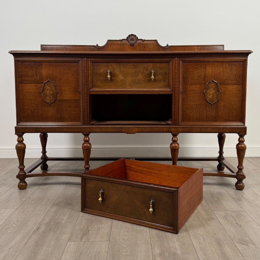 Antique 20th Century Jacobean Revival Style Sideboard  View XI