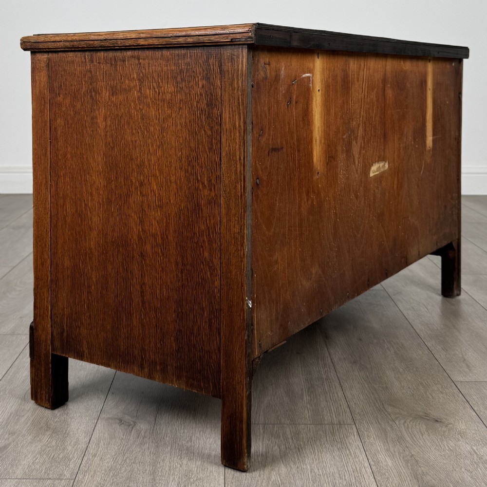  Antique 20th Century Low Cabinet With Drawers In Oak  View IV