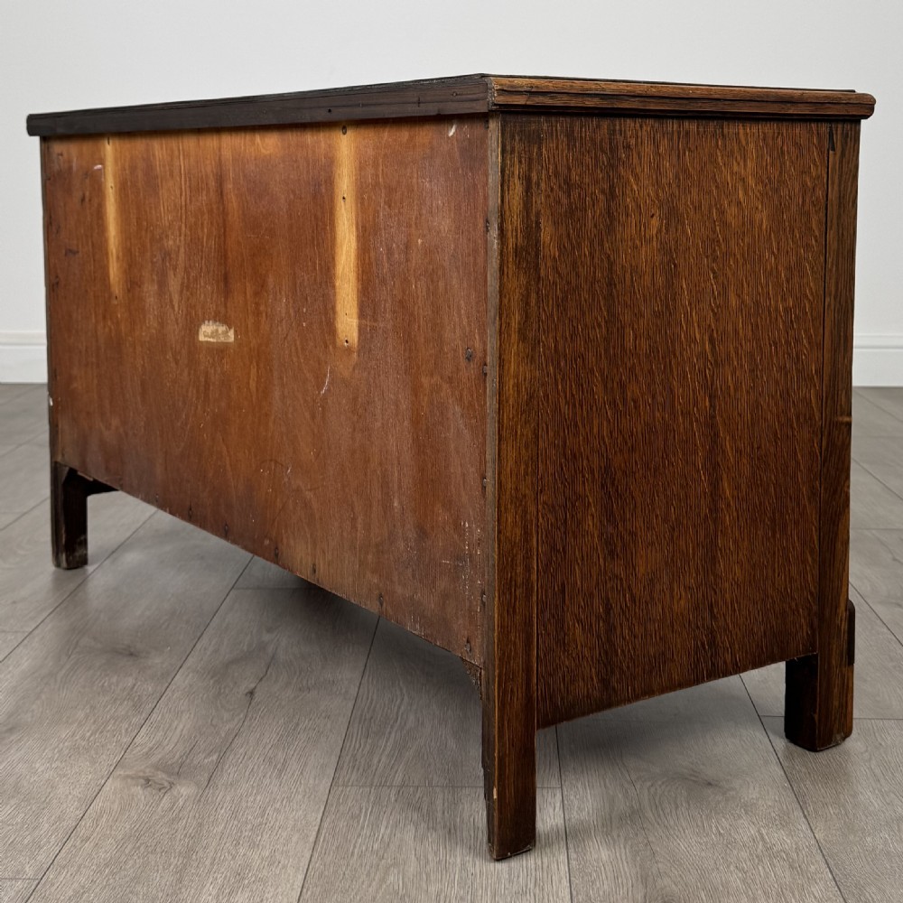  Antique 20th Century Low Cabinet With Drawers In Oak  View VI
