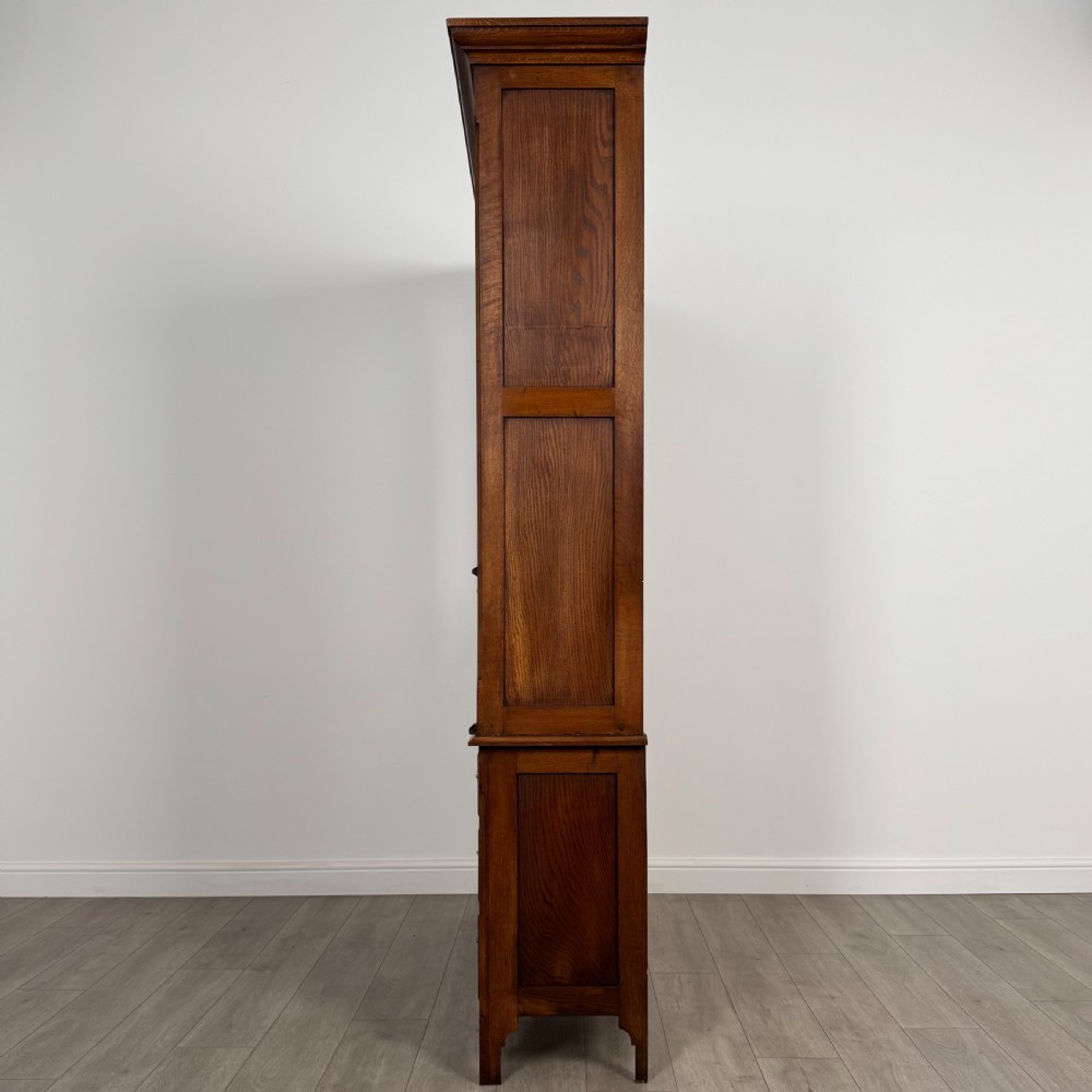 Antique 19th Century Unique Secretaire Bookcase In Oak  View V