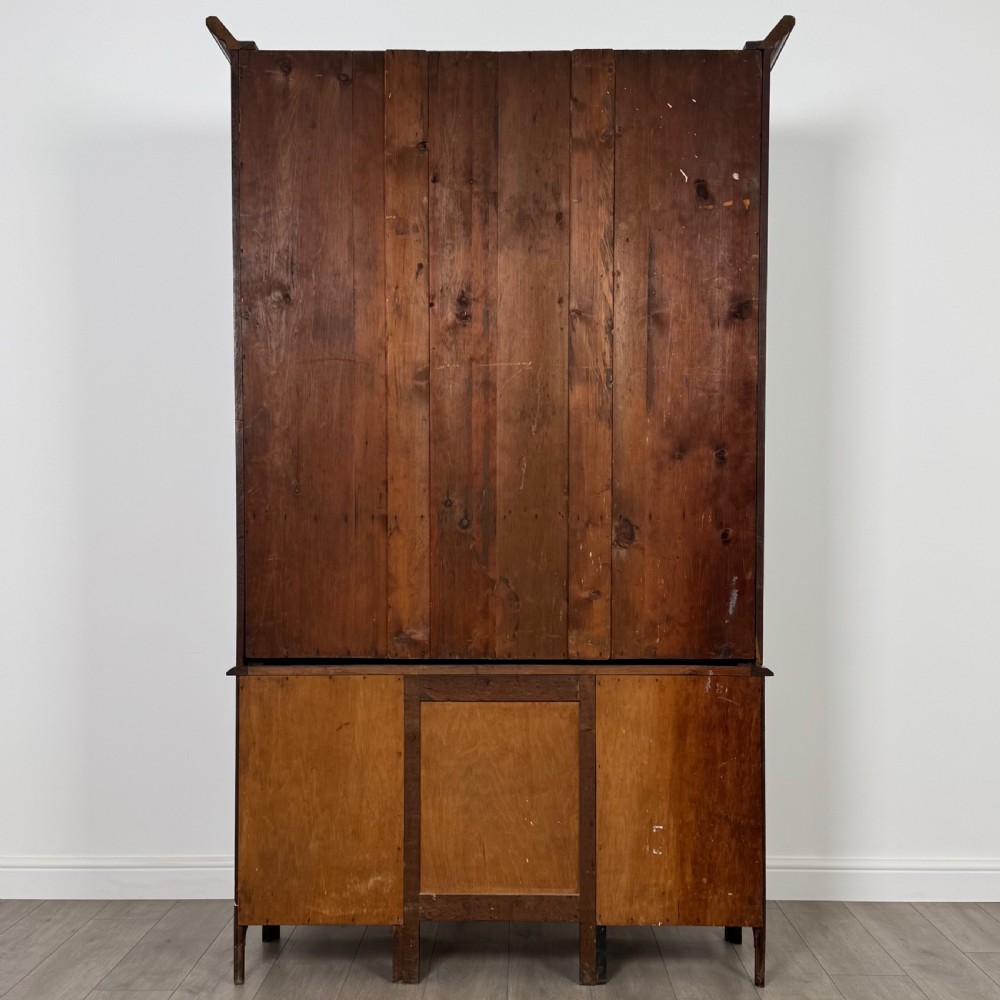 Antique 19th Century Unique Secretaire Bookcase In Oak  View VII