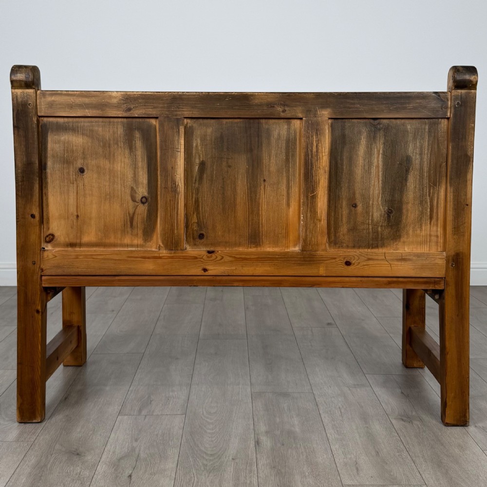  Antique 19th Century Good Quality Pine Bench  View V