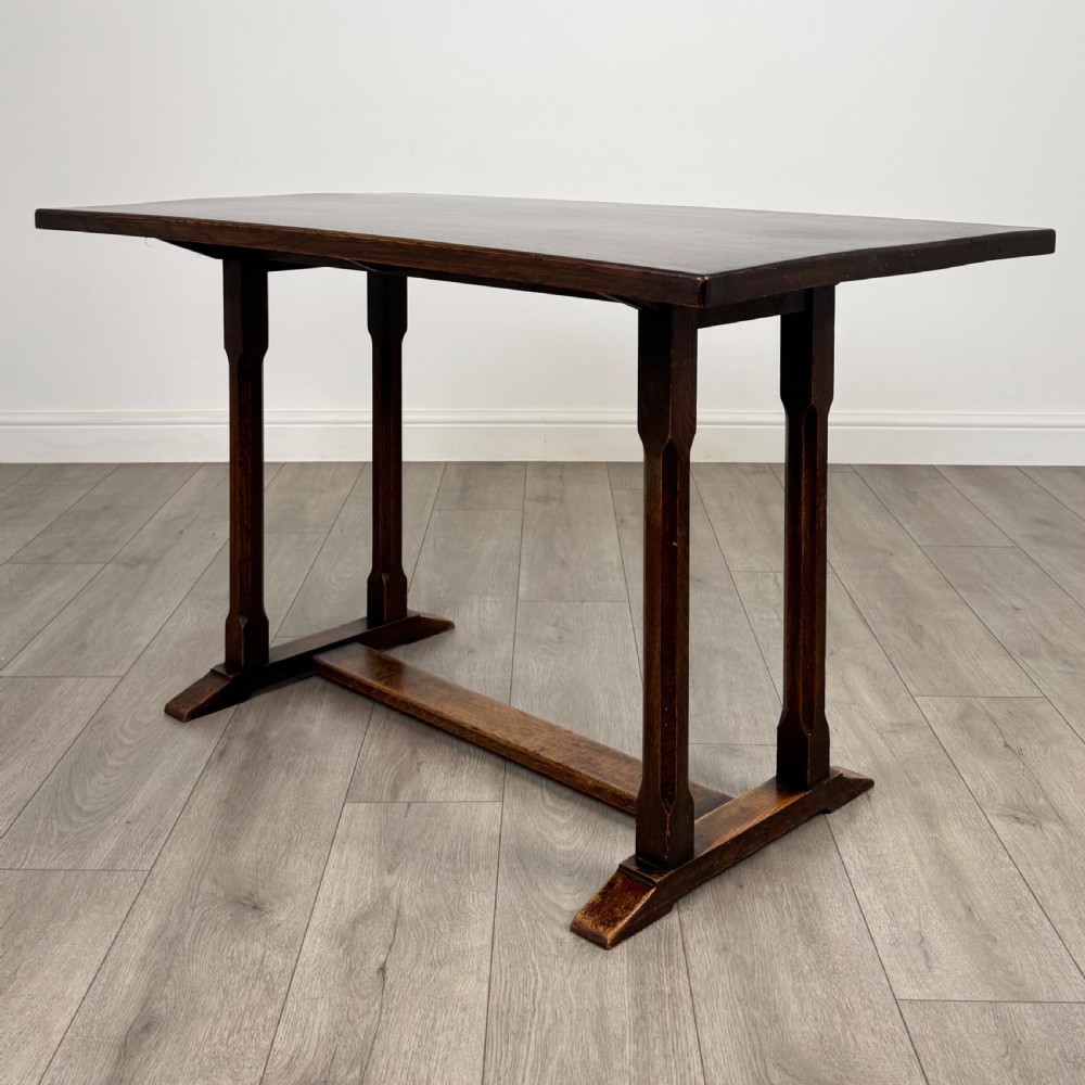 Antique 20th Century Small Oak Dining Table 