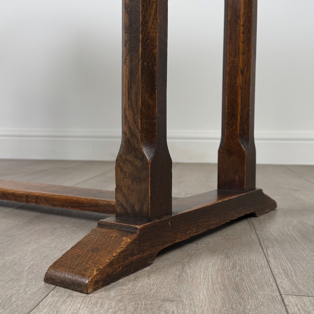 Antique 20th Century Small Oak Dining Table  View VI