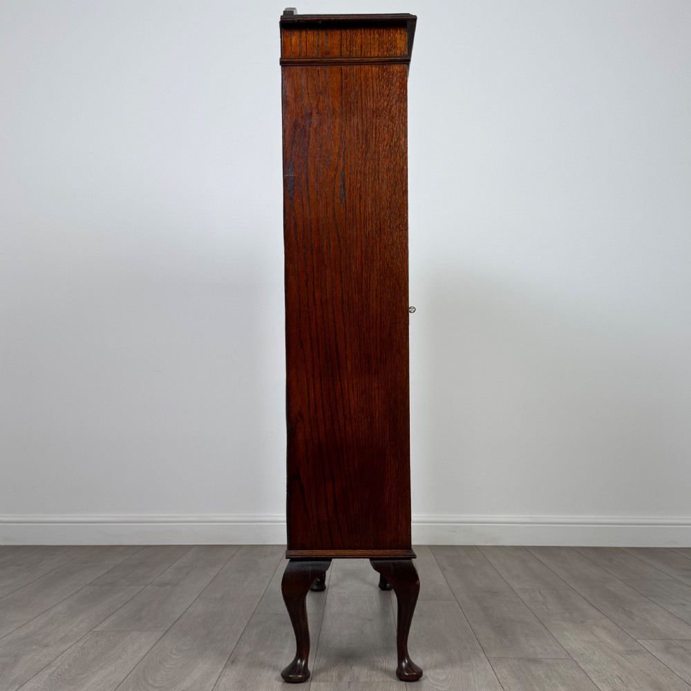 Antique 20th Century Good Quality Cabinet In Oak  View IX