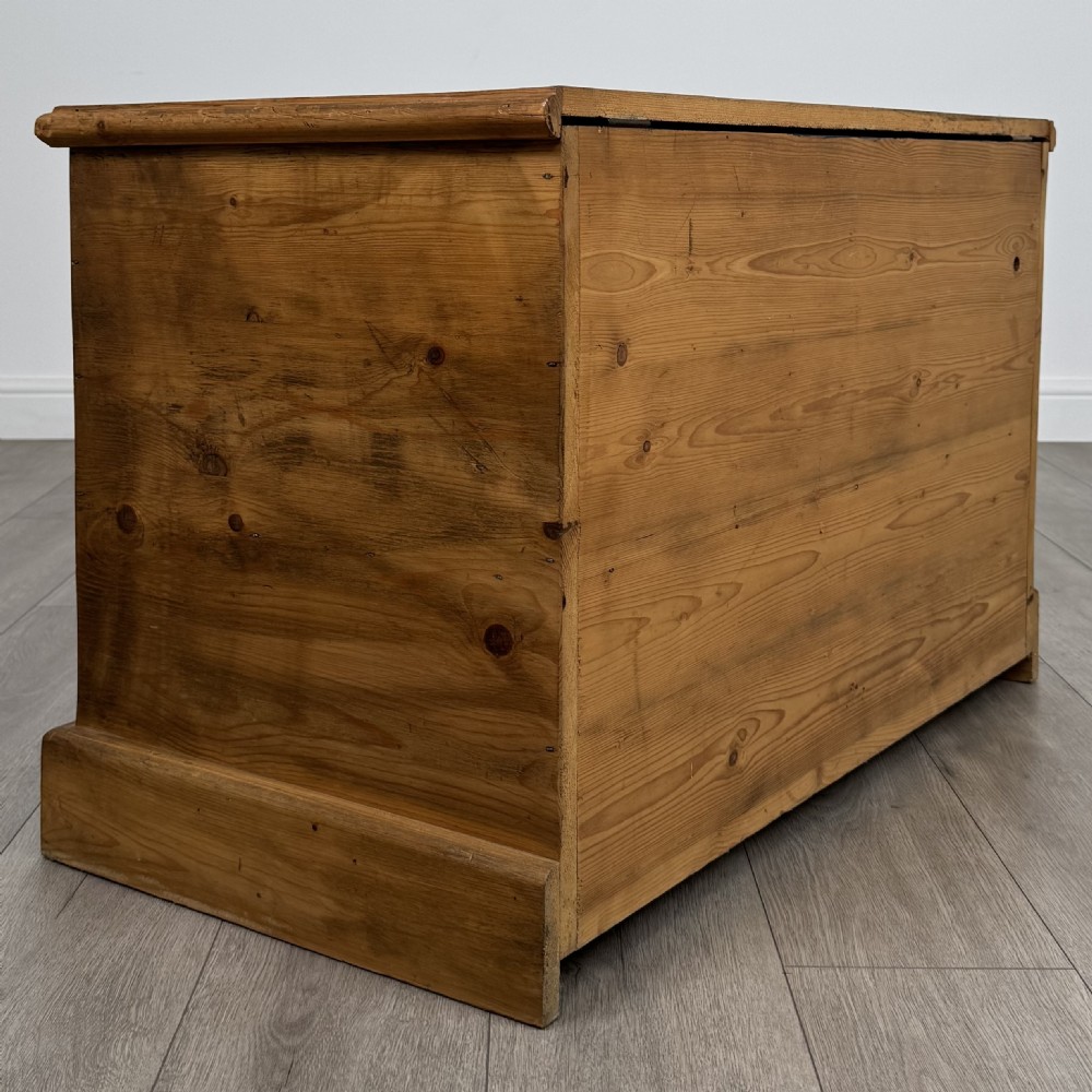  Antique 19th Century Small Mule Chest In Pine  View IV