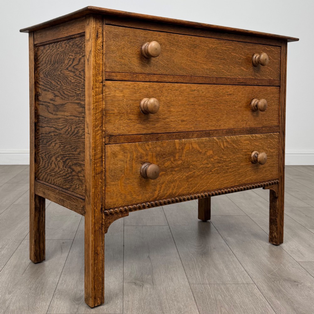  Antique 20th Century Golden Oak Chest Of Drawers  View VIII