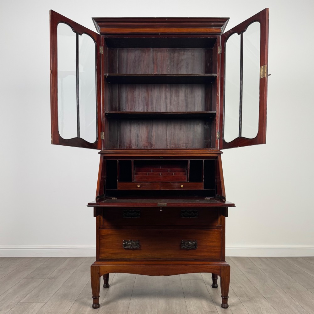 Antique 20th Century Bureau Bookcase In Mahogany View III