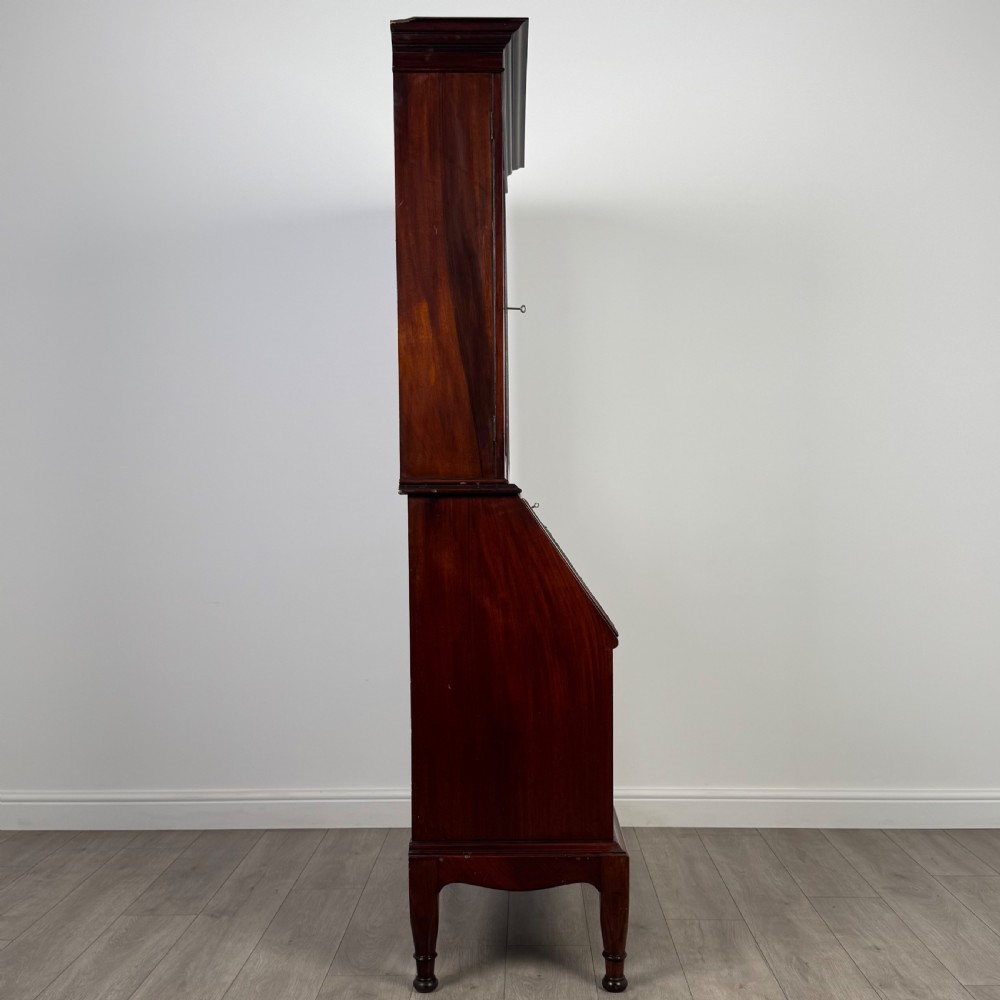 Antique 20th Century Bureau Bookcase In Mahogany View IX