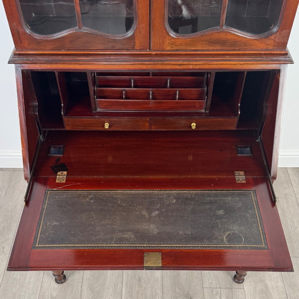 Antique 20th Century Bureau Bookcase In Mahogany View XI