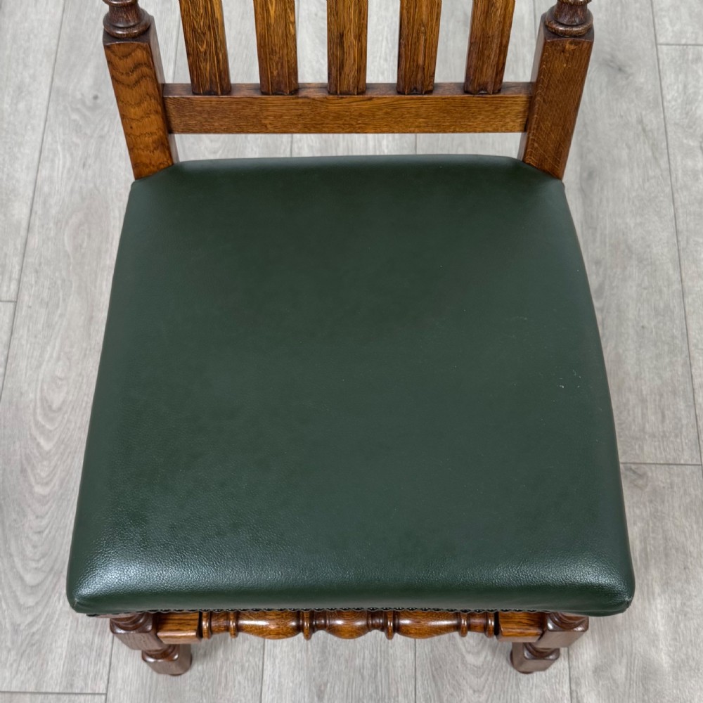 Antique 20th Century Fine Quality Set Of 10 Oak Dining Chairs  View VIII