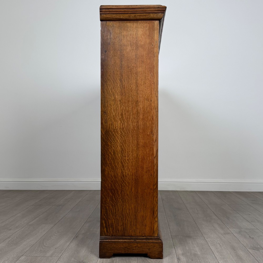 Antique 19th Century Fine Quality Large Open Bookcase In Oak  View VIII