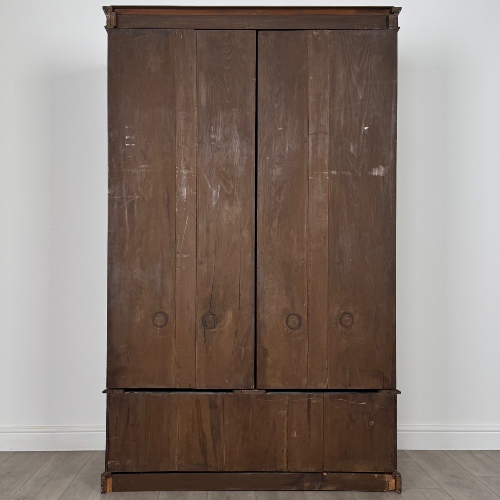 Antique 19th Century Fine Quality Burr Walnut Compactum Wardrobe  View VI