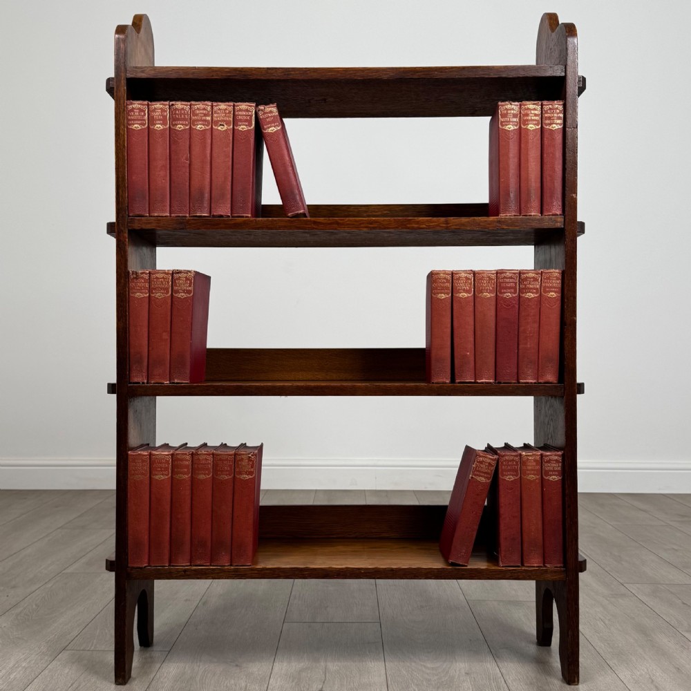  Antique 20th Century Arts & Crafts Oak Bookcase By Liberty & Co 