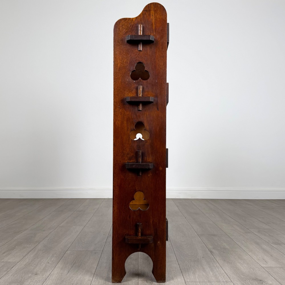  Antique 20th Century Arts & Crafts Oak Bookcase By Liberty & Co  View IV