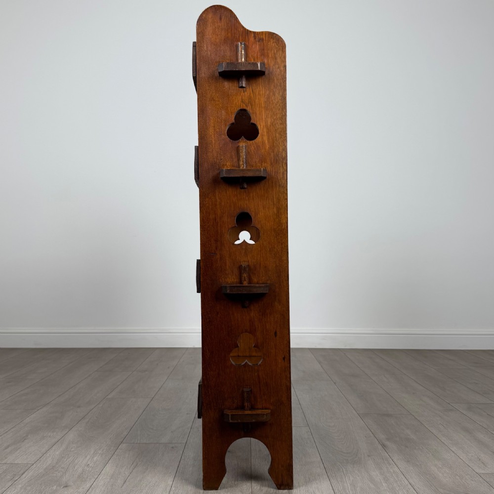  Antique 20th Century Arts & Crafts Oak Bookcase By Liberty & Co  View VIII