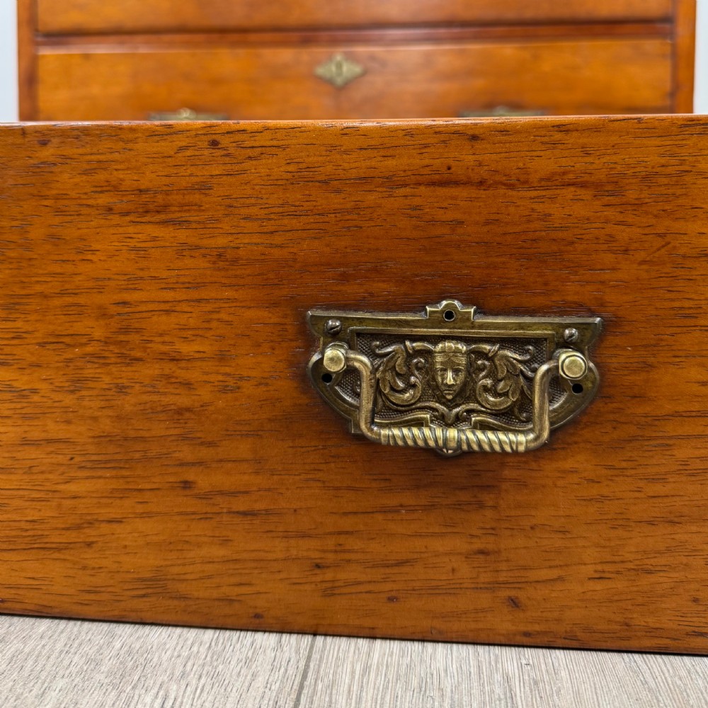Antique 19th Century Small Walnut Chest Of Drawers  View XII