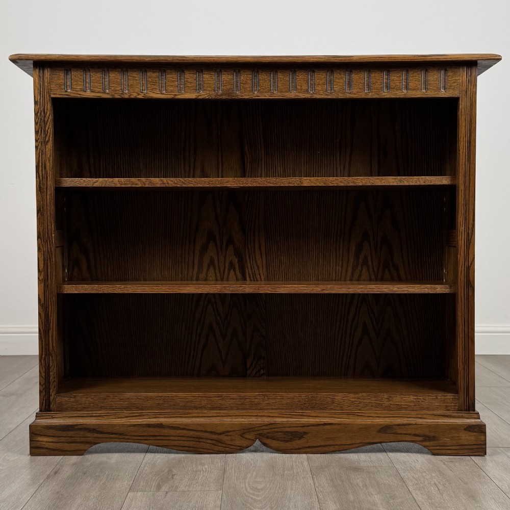Antique 20th Century Open Bookcase In Oak  View II