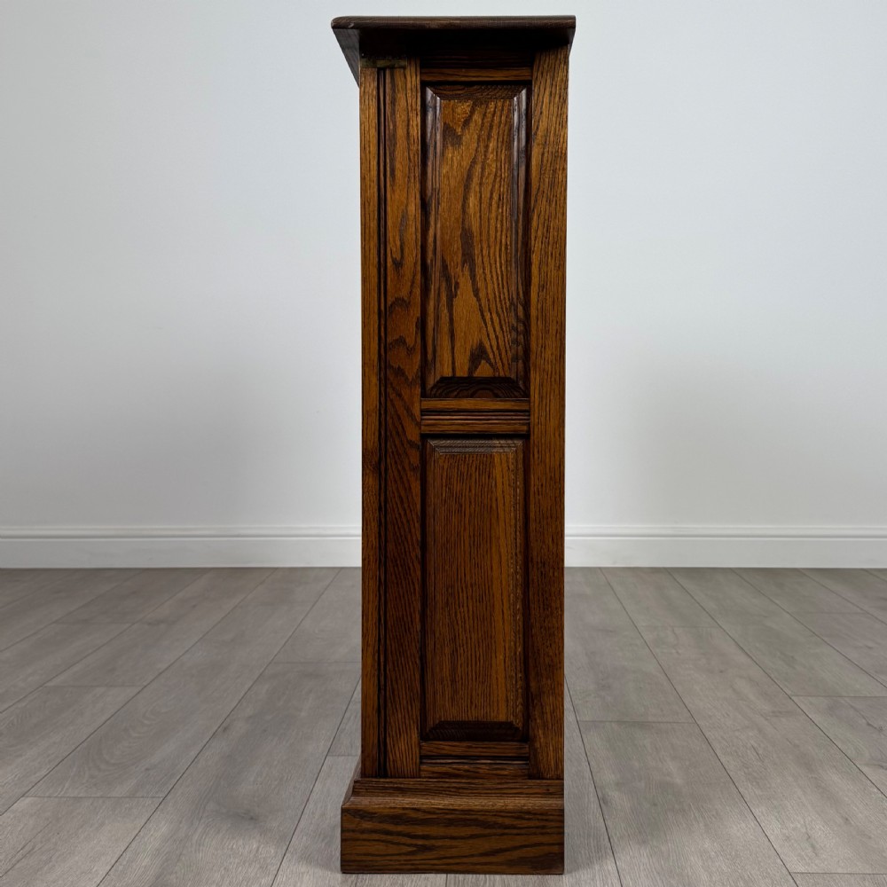 Antique 20th Century Open Bookcase In Oak  View IV