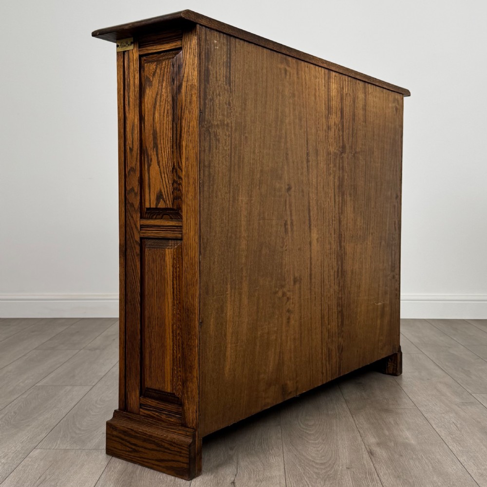Antique 20th Century Open Bookcase In Oak  View V