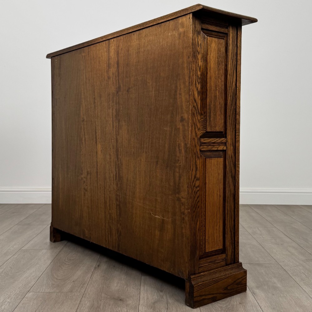 Antique 20th Century Open Bookcase In Oak  View VII