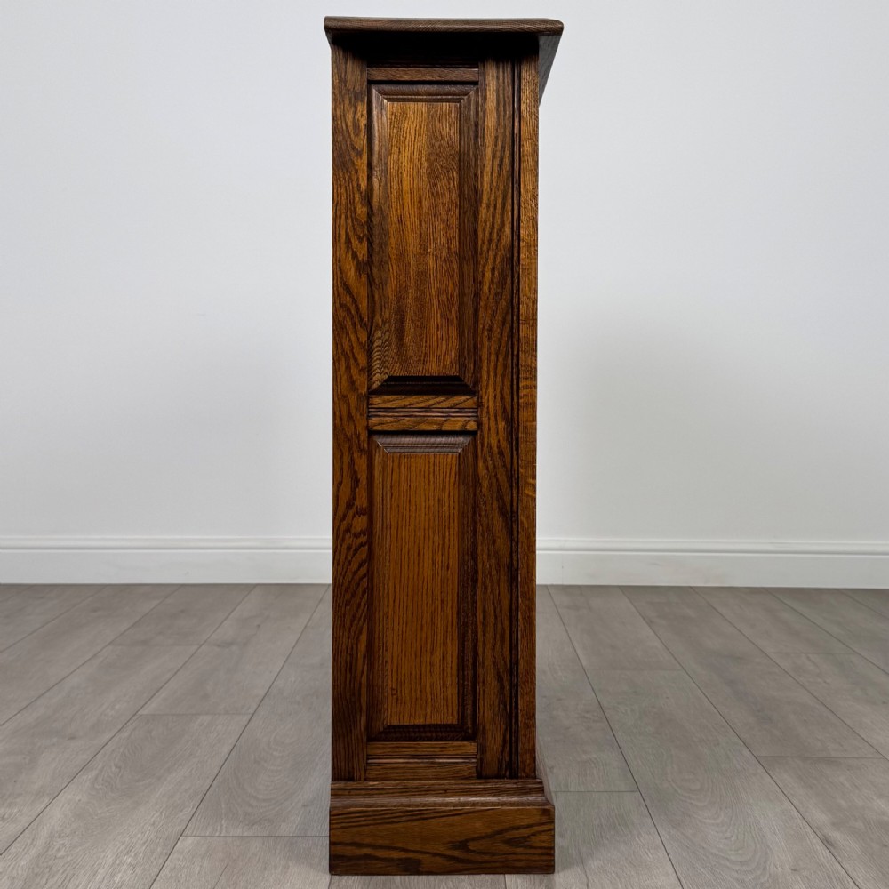 Antique 20th Century Open Bookcase In Oak  View VIII