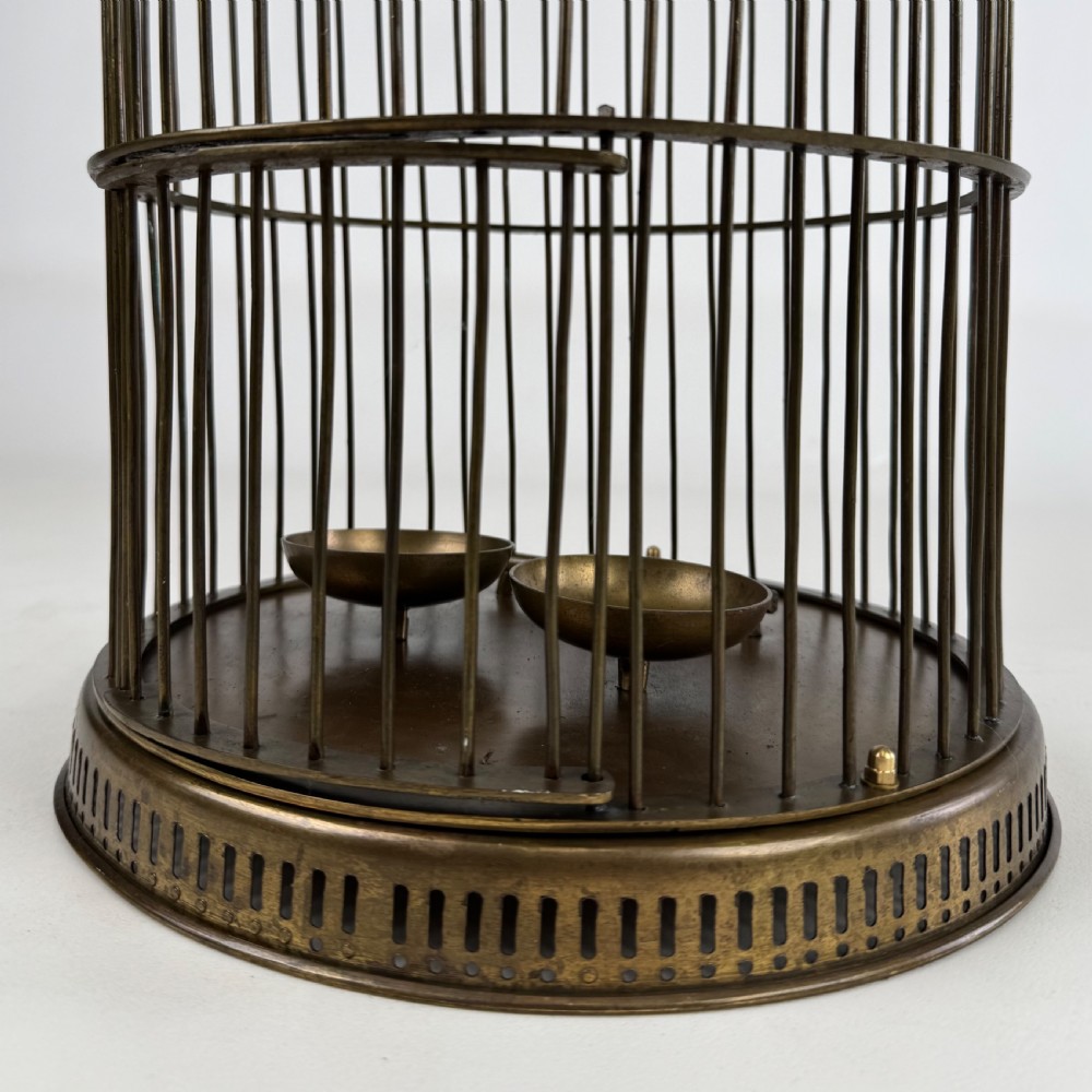 Antique 19th Century Decorative Brass Bird Cage  View V