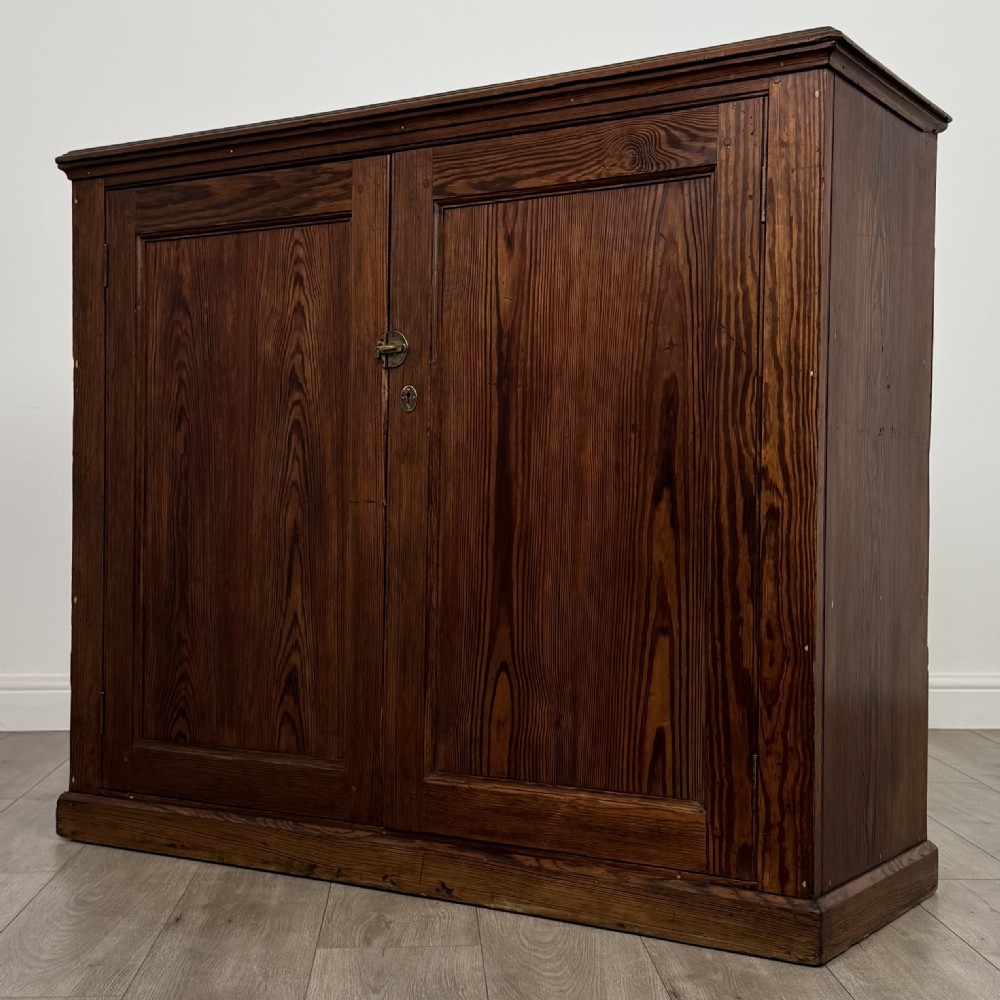 Antique 19th Century Good Quality Pitch Pine Cupboard  View III