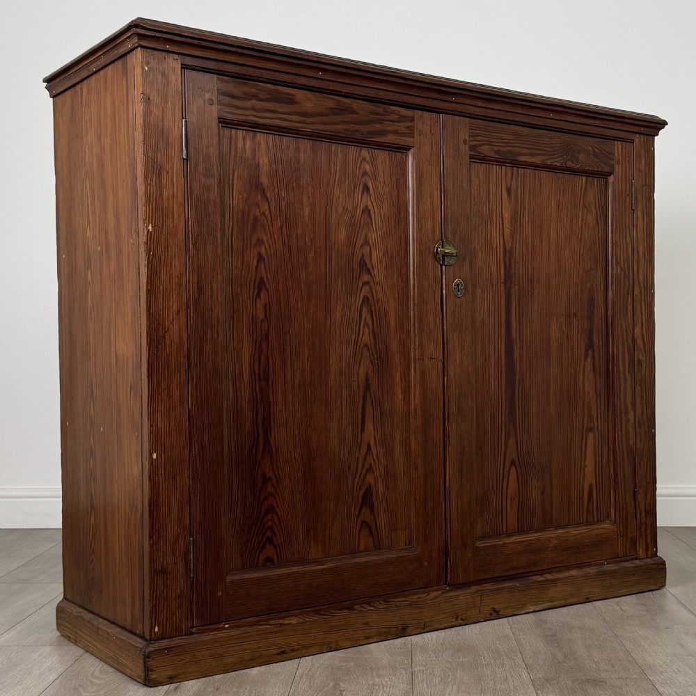 Antique 19th Century Good Quality Pitch Pine Cupboard  View IX