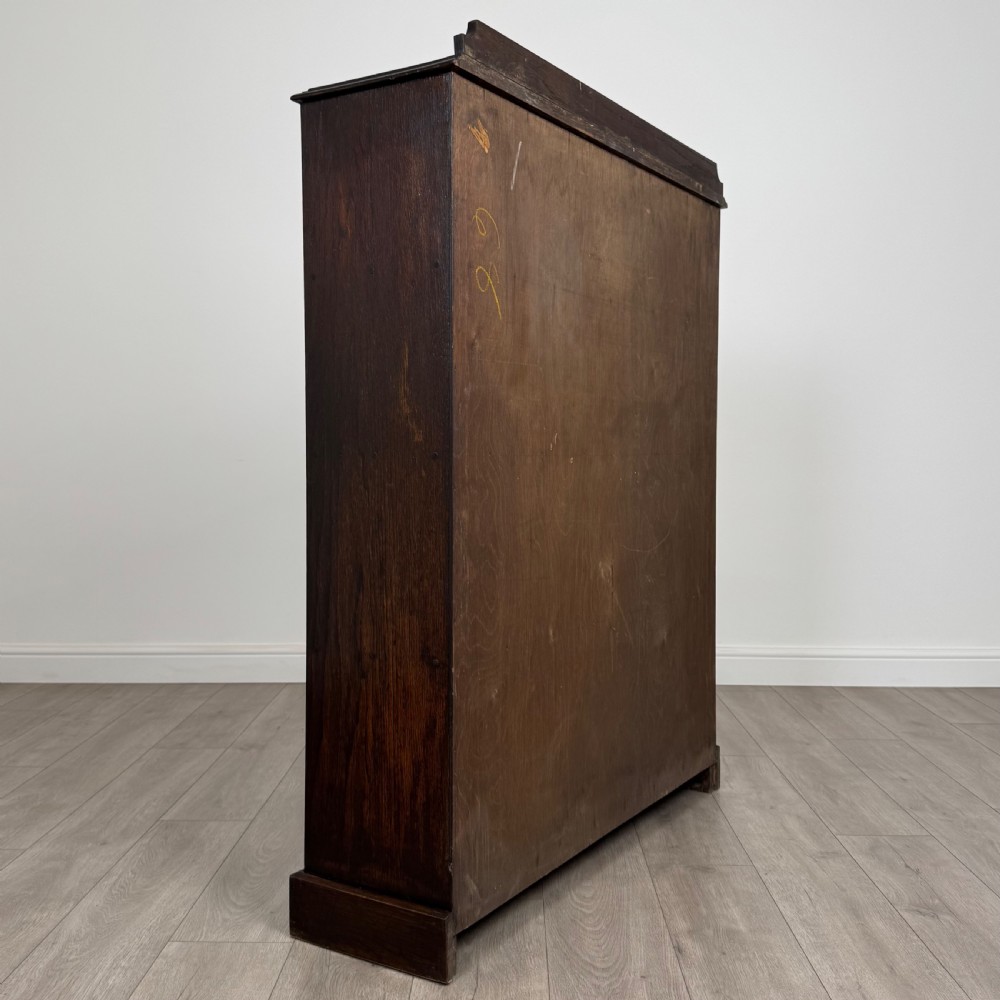  Antique 20th Century Open Bookcase In Oak  View V