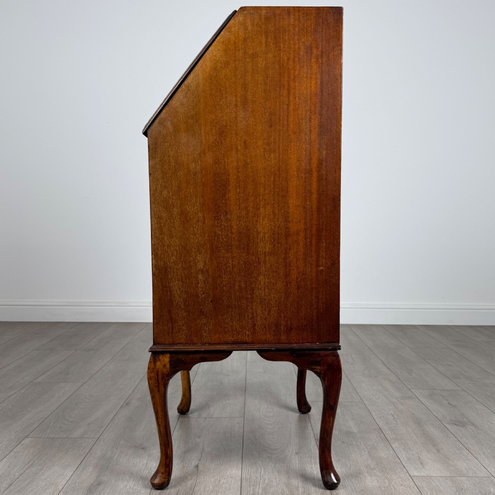 Antique 20th Century Small Inlaid Bureau In Mahogany  View IV