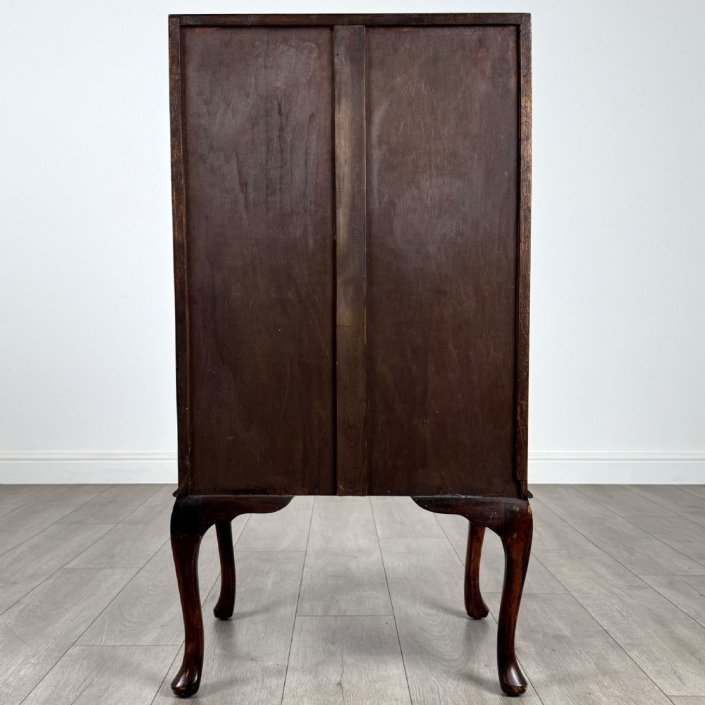 Antique 20th Century Small Inlaid Bureau In Mahogany  View VI