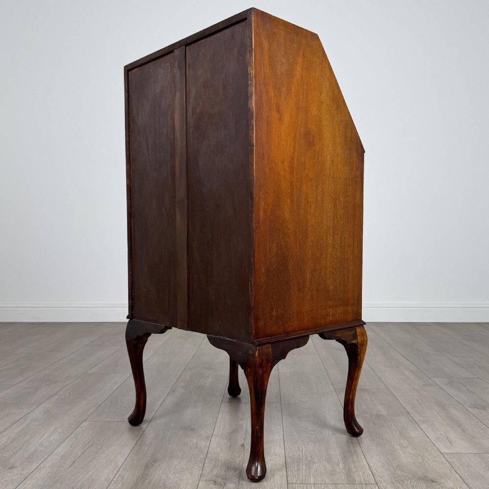 Antique 20th Century Small Inlaid Bureau In Mahogany  View VII