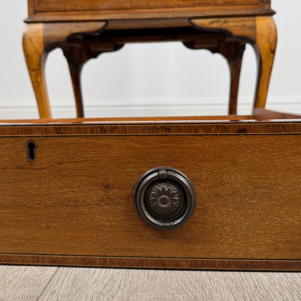 Antique 20th Century Small Inlaid Bureau In Mahogany  View XIII